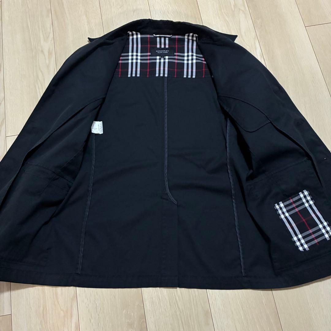 極美品✨バーバリーブラックレーベル ミリタリー コットン ジャケット L 黒
