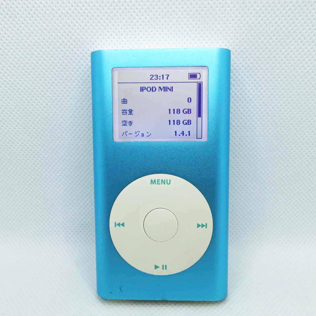【大容量化・電池交換メンテ済】iPod mini 第2世代 128GB ブルー