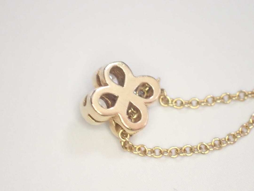 Tiffany&Co. ベゼルセット ネックレス 750 K18 4Pダイヤ ①