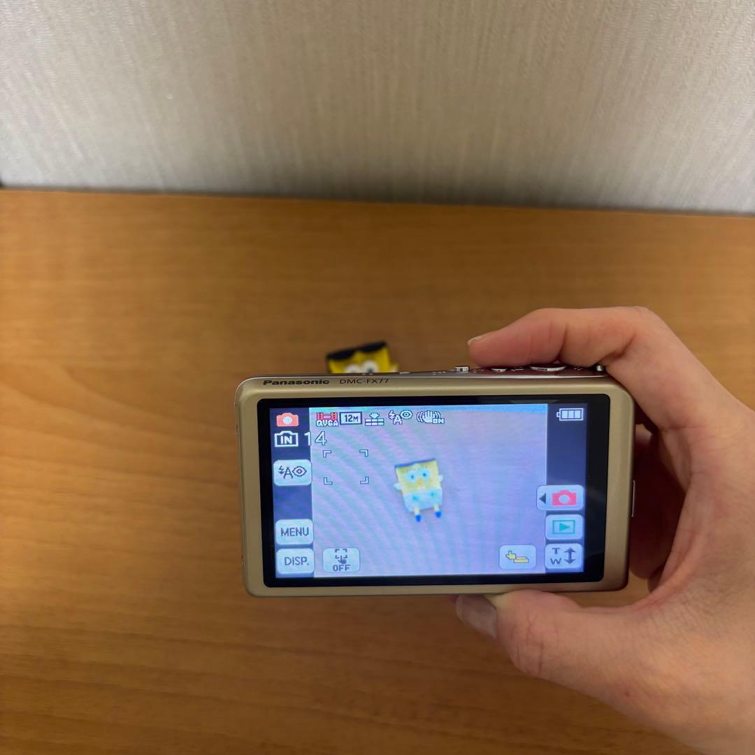 【動作確認済】Panasonic LUMIX DMC-FX77 デジカメゴールド