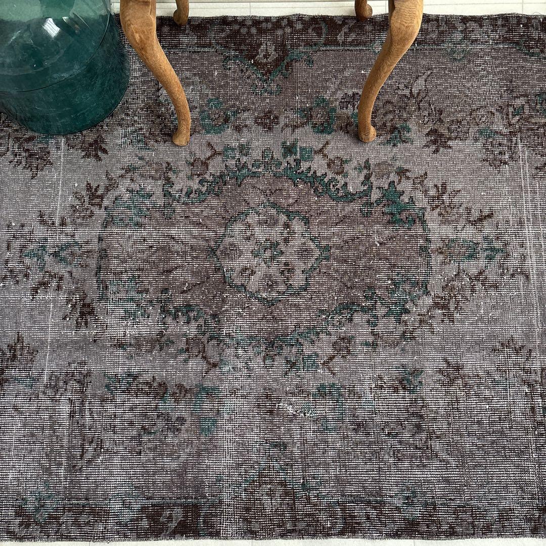 hiromikanさま専用 トルコ　ヴィンテージラグ　グレー　グリーン