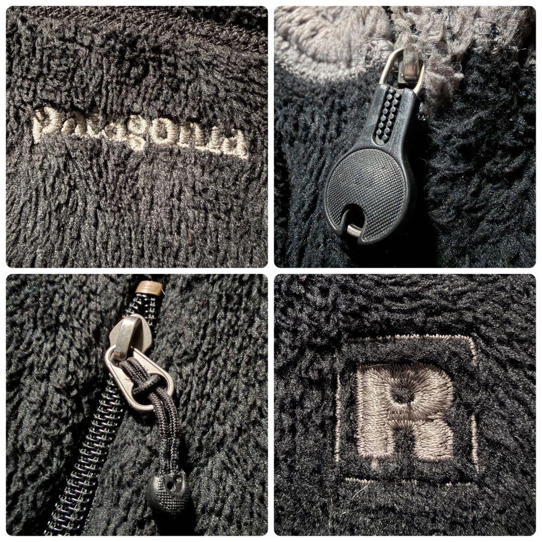 【希少】patagonia パタゴニア　R4 ベスト　ブラック　黒　USA製