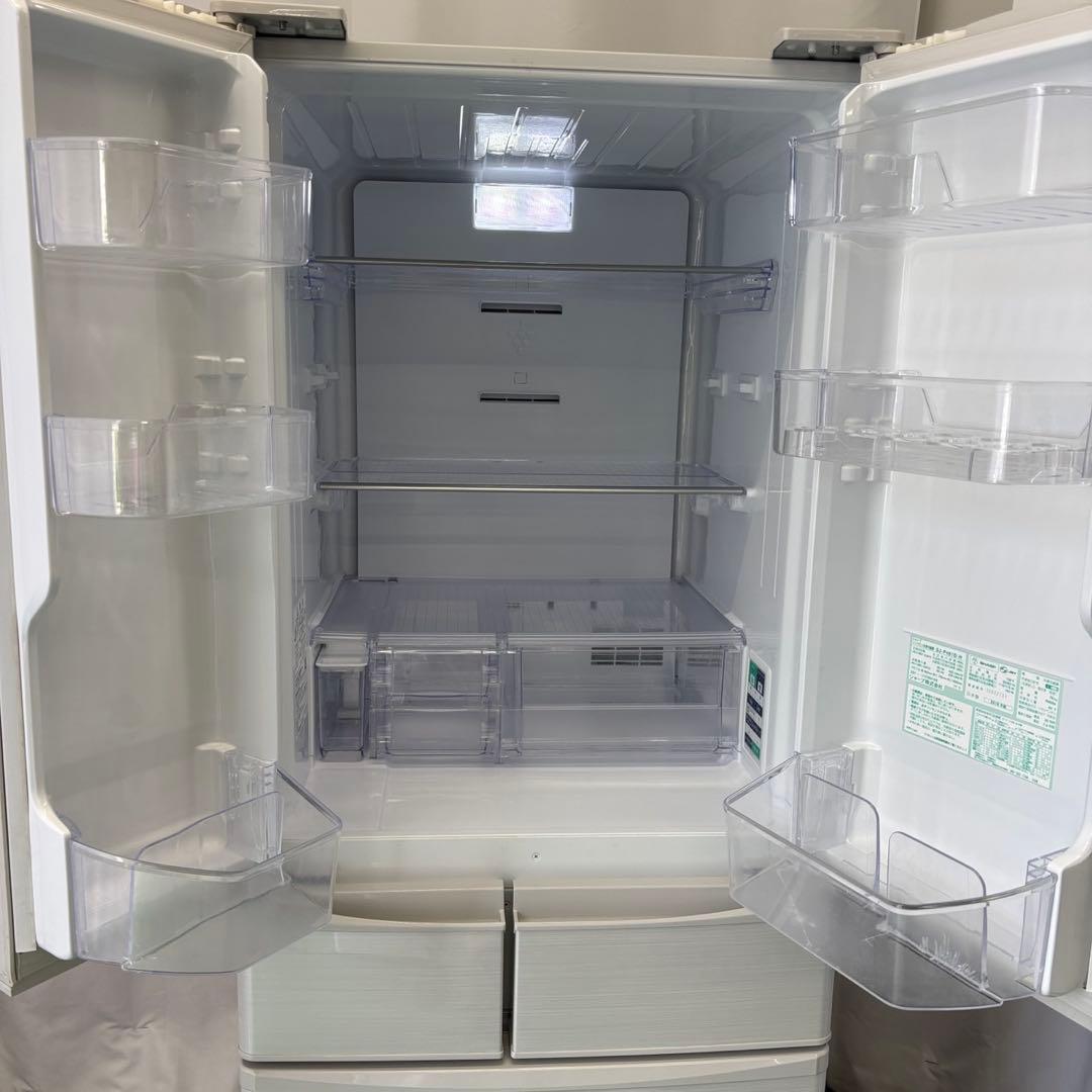 789　シャープ　冷蔵庫　設置無料　400-500L　観音開き　白　綺麗　安い‼️