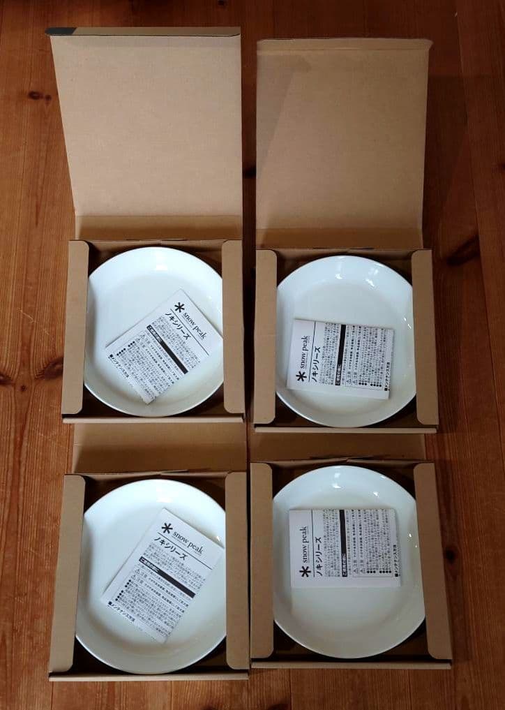 【新品未使用】スノーピーク　ノキ　プレート M 4枚セット