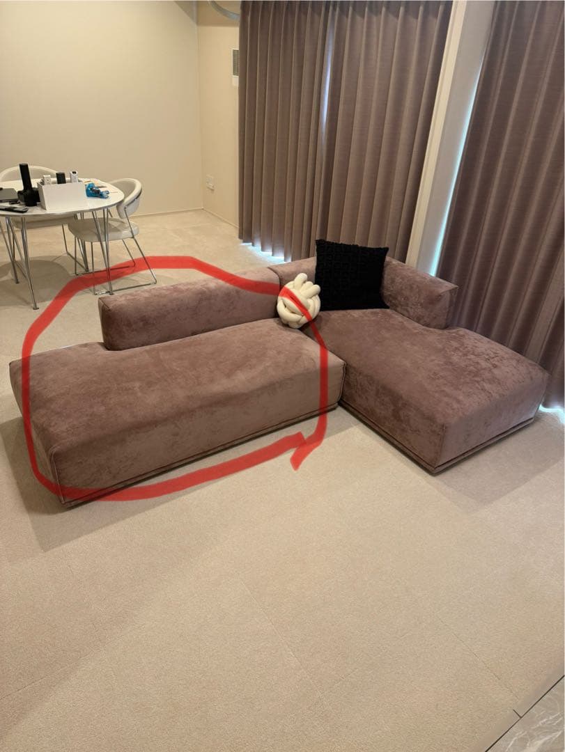 ②Francfranc フランフラン メーネ ソファ 2 R ピンク