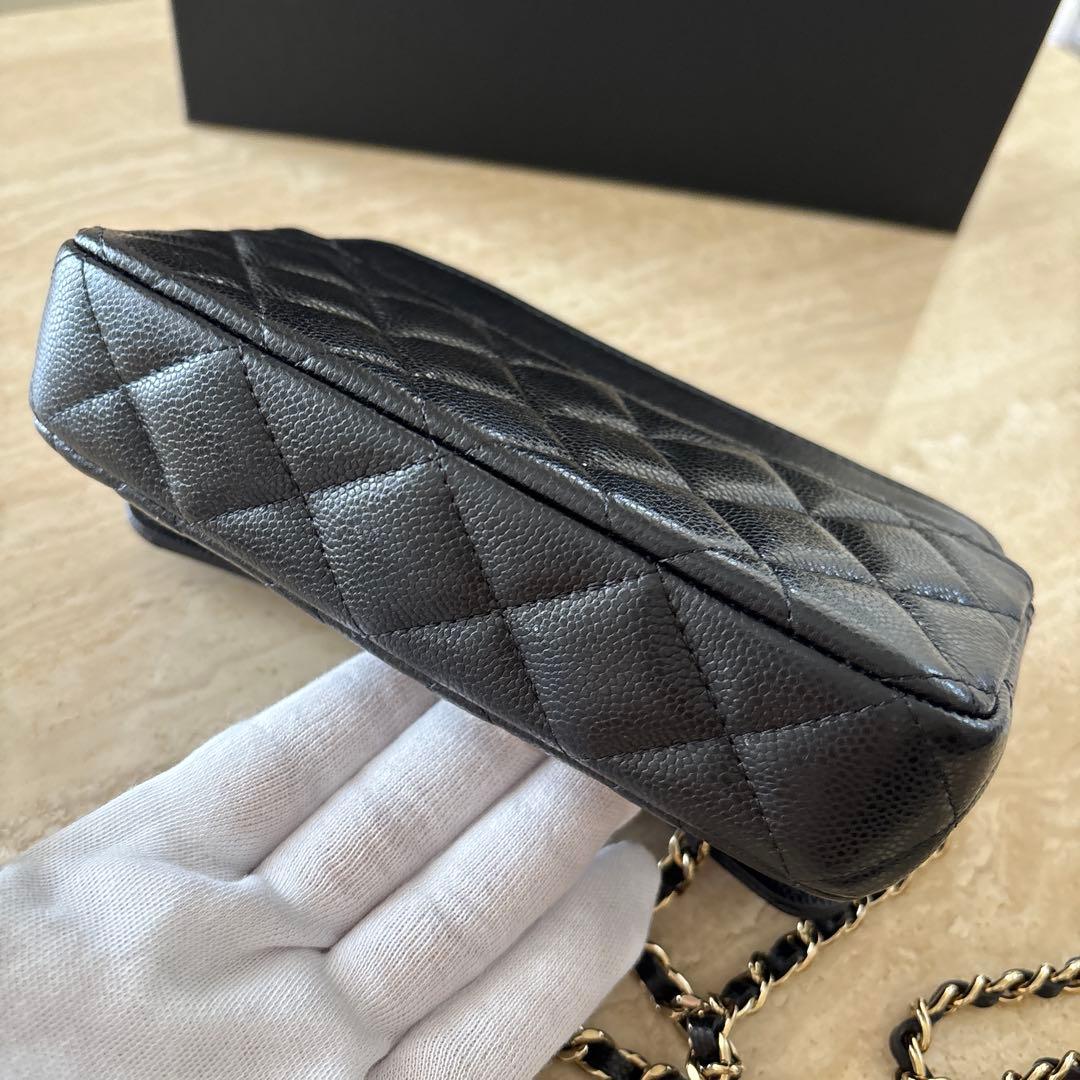 CHANEL ウォレット phoneholder レア！ ブラック 新品同様