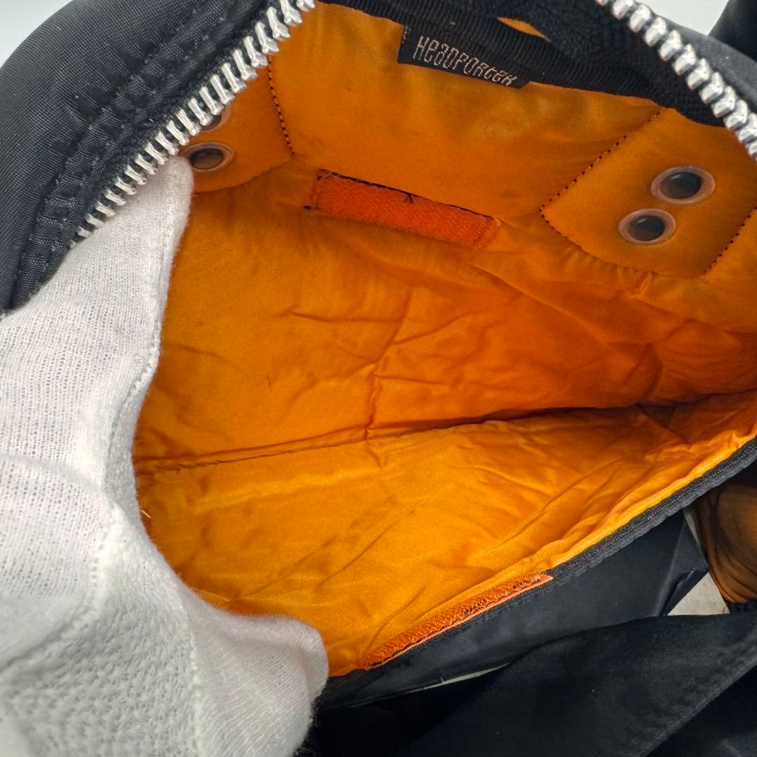 美品　ヘッドポーター　タンカー　ミニボストンバッグ　ナイロン　ブラック