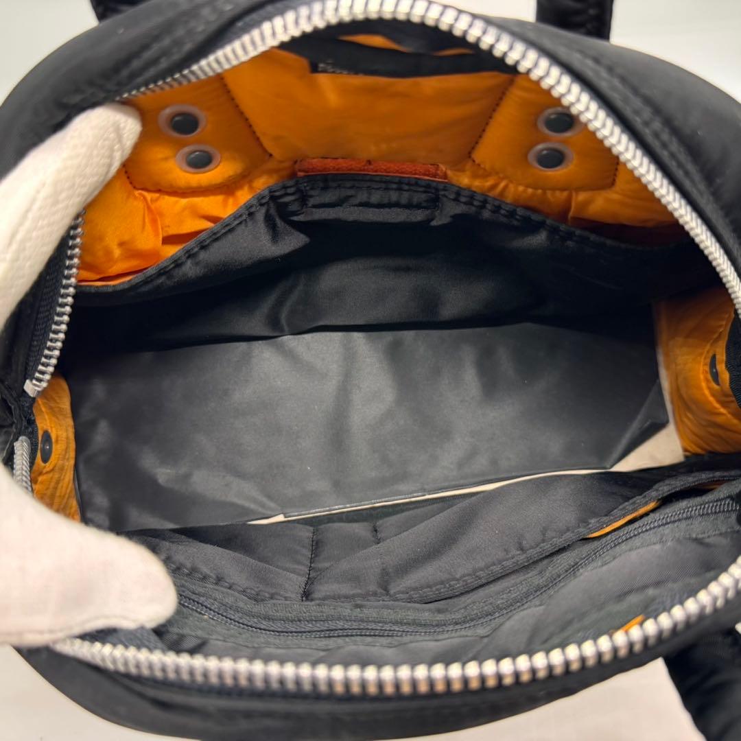 美品　ヘッドポーター　タンカー　ミニボストンバッグ　ナイロン　ブラック