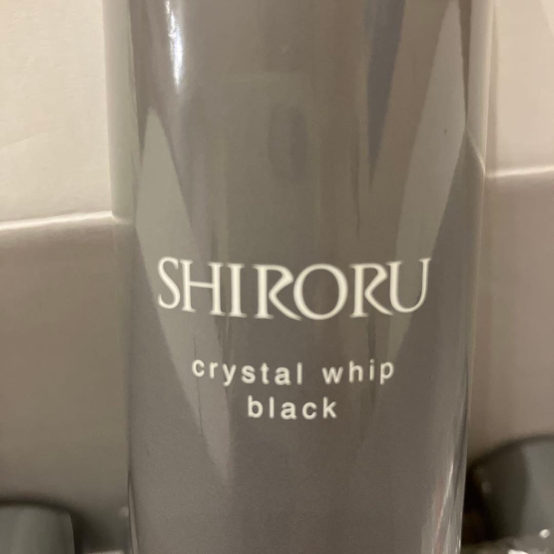洗顔料 SHIRORU crystal whip black