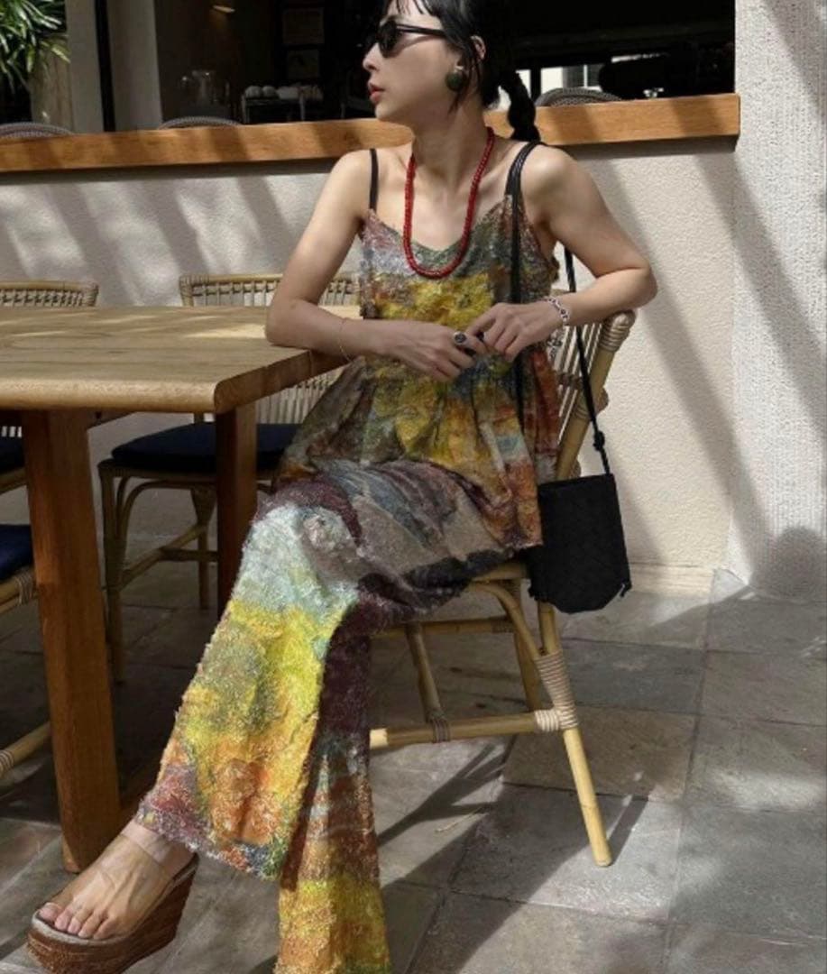 パンツ MEDI RACHEL FLUFFY ART PANTS