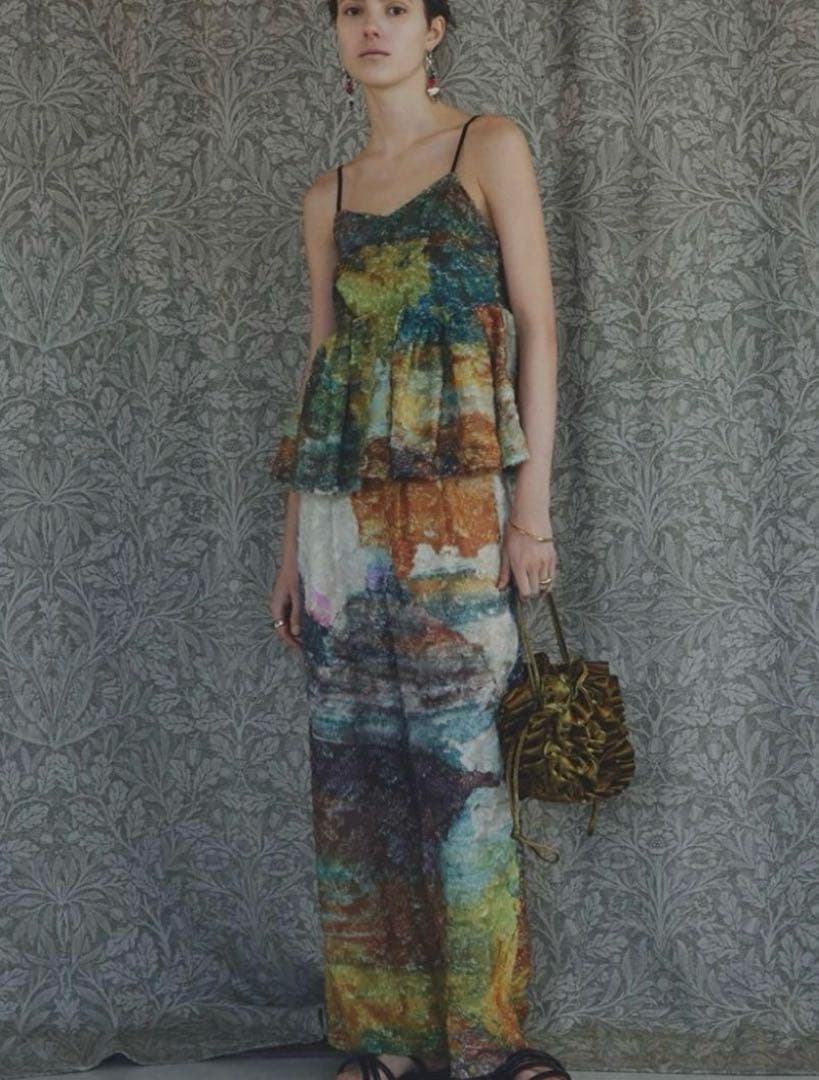 パンツ MEDI RACHEL FLUFFY ART PANTS