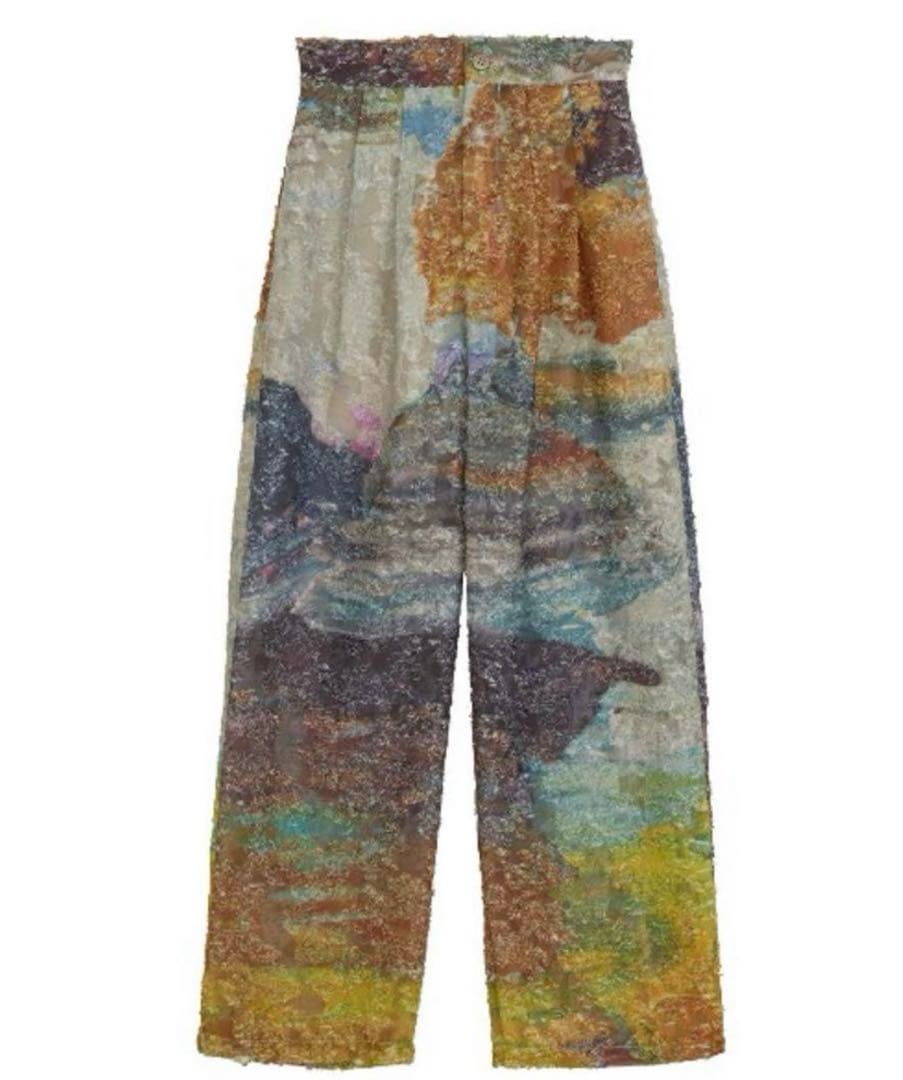 パンツ MEDI RACHEL FLUFFY ART PANTS