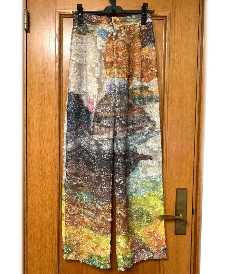 パンツ MEDI RACHEL FLUFFY ART PANTS