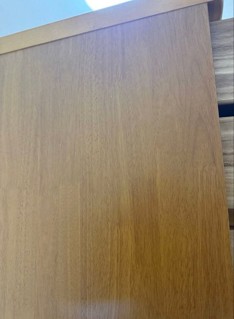 木製ハイチェスト ナチュラルウッド 6段　8引出し　レール4引き出し