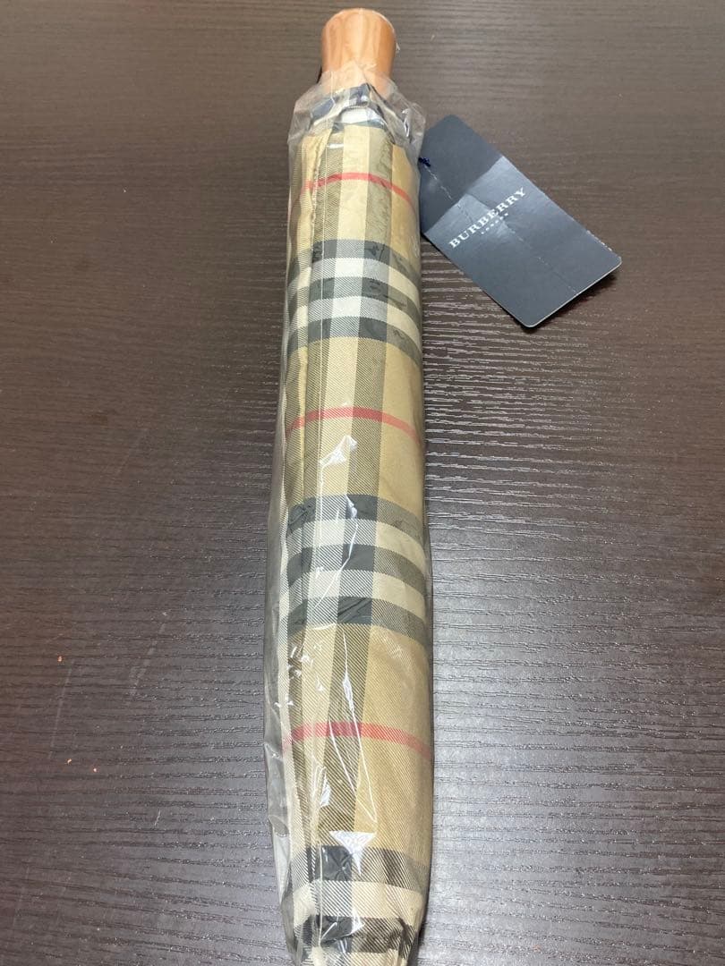 未使用品　バーバリー折りたたみ傘　BURBERRY