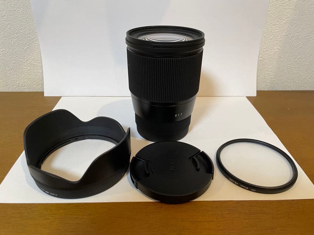 【極美品】SIGMA 16mm F1.4 DC DN ソニー 保護フィルター付