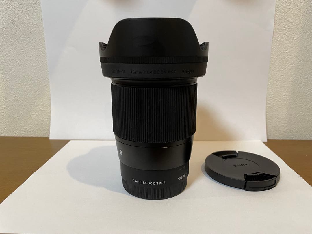 【極美品】SIGMA 16mm F1.4 DC DN ソニー 保護フィルター付