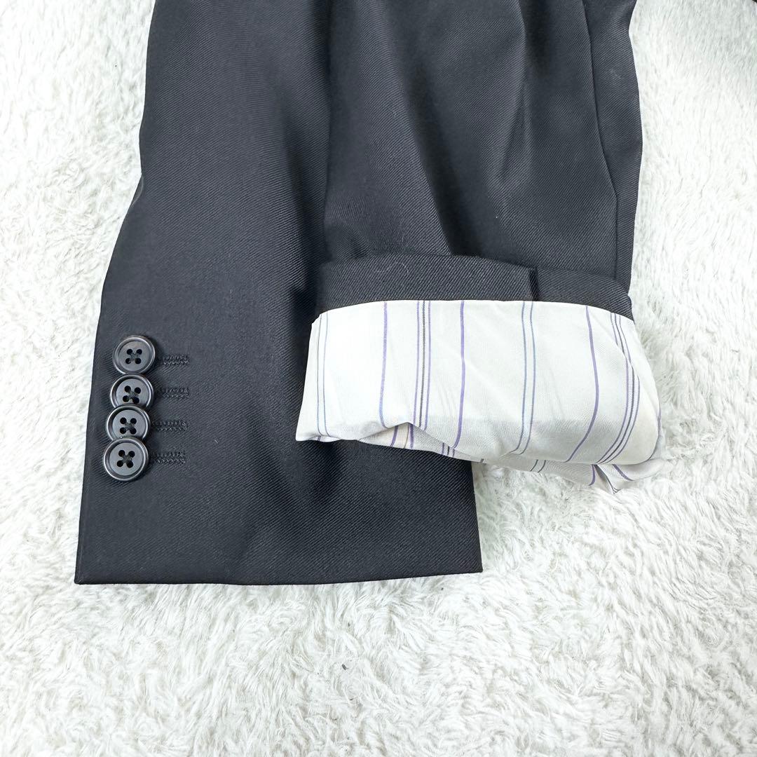 【極美品】ポールスミス スーツ セットアップ ブラック 黒 L ロロピアーナ