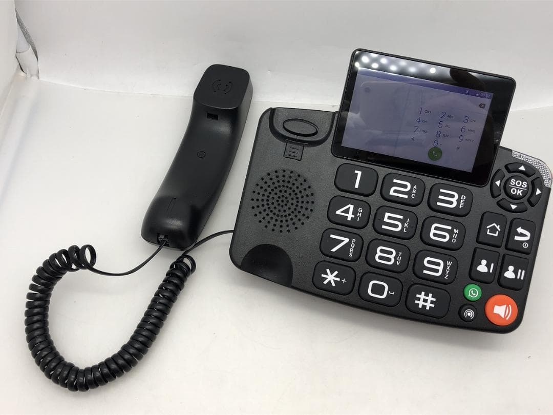 4G デュアルSIM 固定電話型スマホ H1 Pro 超美品 Playストア対応