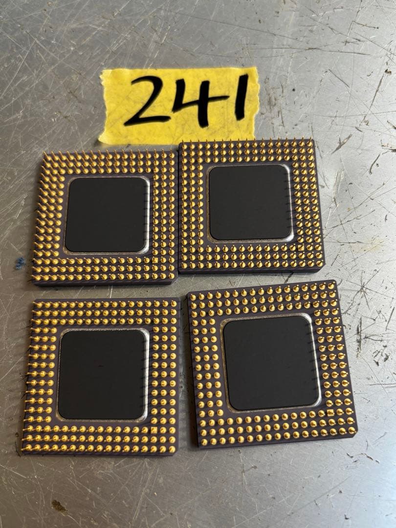 (4個)Intel DX2 i486DX2 インテル マイクロプロセッサ 未使用