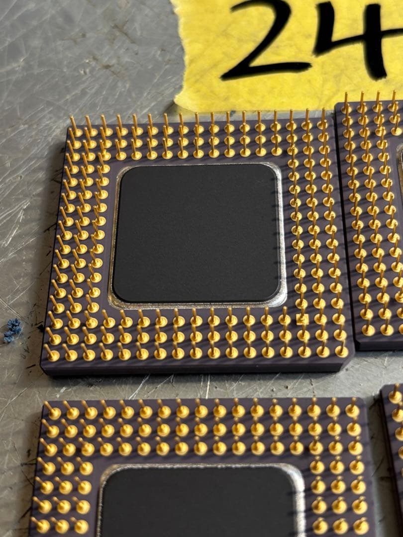 (4個)Intel DX2 i486DX2 インテル マイクロプロセッサ 未使用