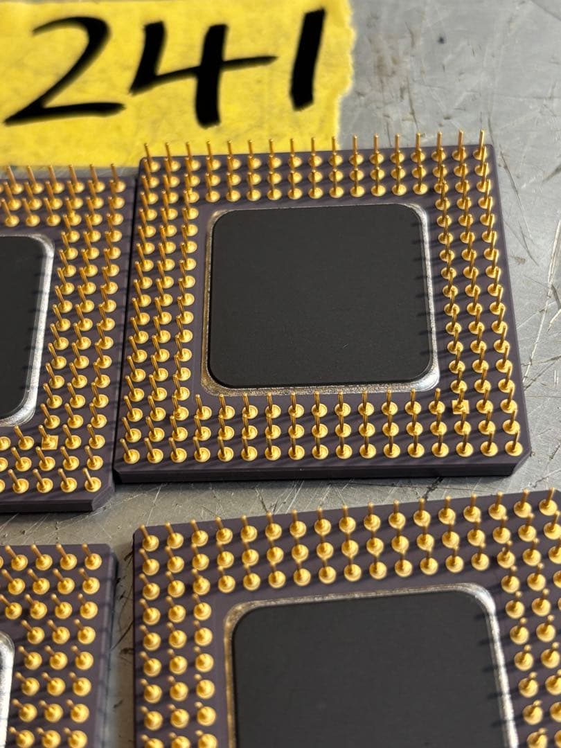 (4個)Intel DX2 i486DX2 インテル マイクロプロセッサ 未使用