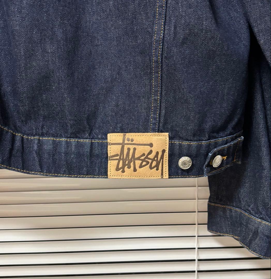 STUSSY TRUCKER JACKET DENIM L インディゴ