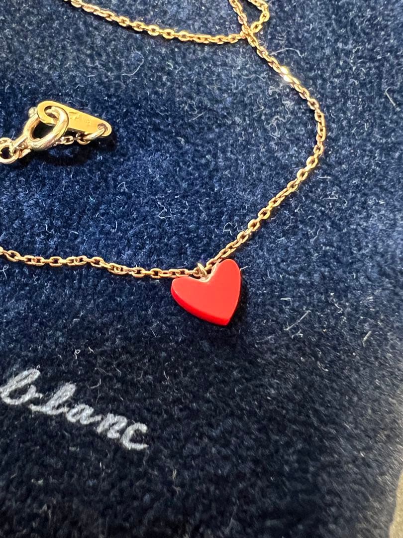 x.xAHKAH BLANC K18 ハート❤️ネックレス