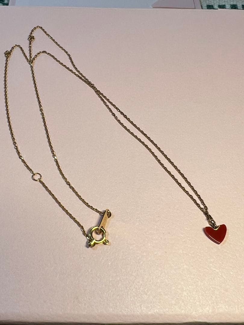 x.xAHKAH BLANC K18 ハート❤️ネックレス