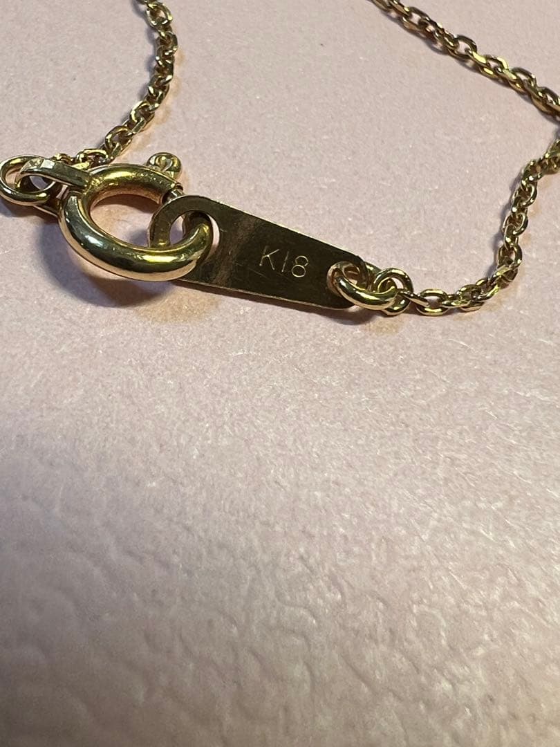 x.xAHKAH BLANC K18 ハート❤️ネックレス