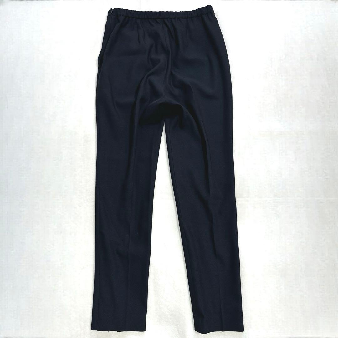 極美品 M ルフィル 2WAYツイルフロントスリットパンツ 黒 テーパードパンツ