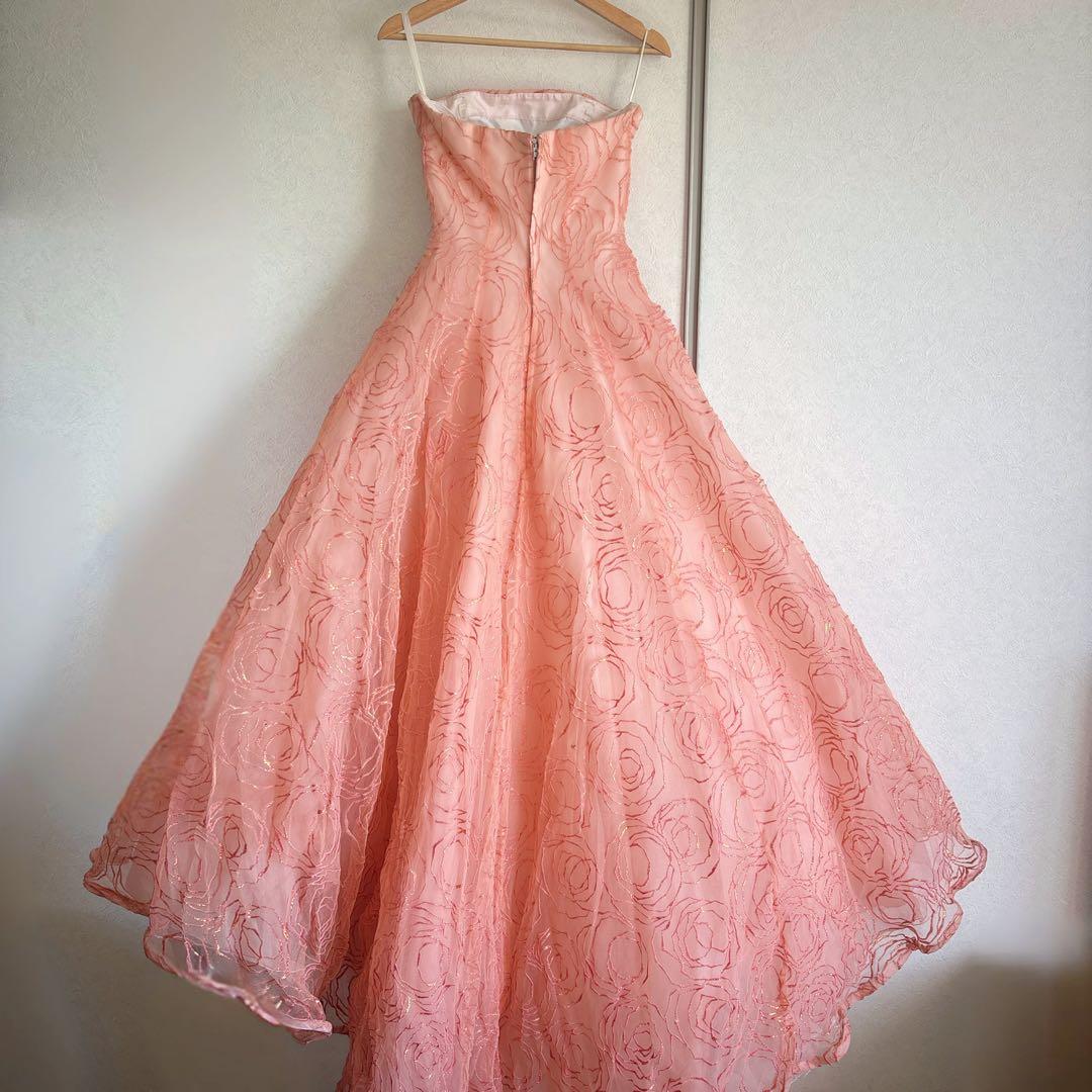flowerpink ドレス 11号 約Lサイズ(ウエディング結婚式発表会演奏会