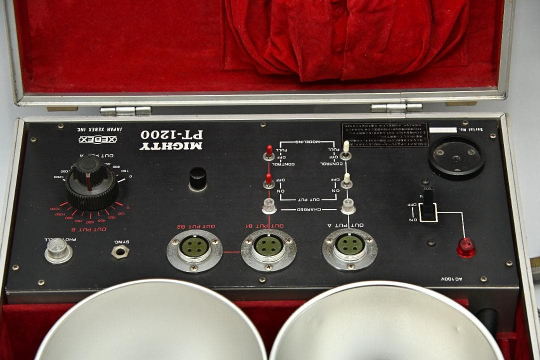 Mighty PT-1200 照明機器 ストロボ2灯セット (発光動作確認済み)