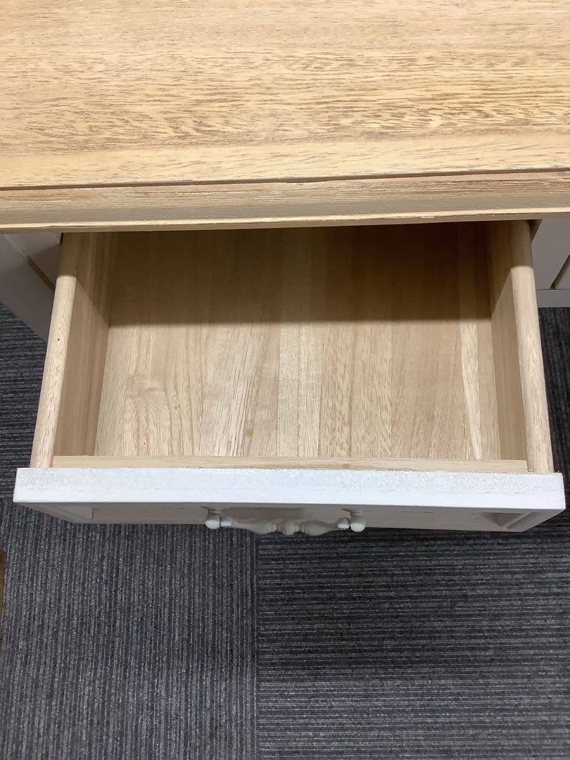 引き出し付ワークデスク ブロカントシリーズ アンティーク調 フレンチカントリー★