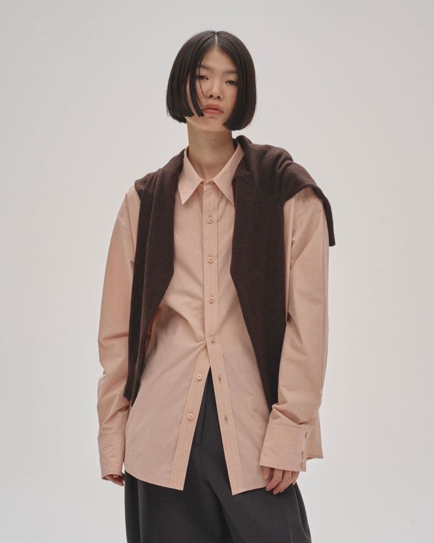 トゥデイフルTypewriter Box Shirts ピンク