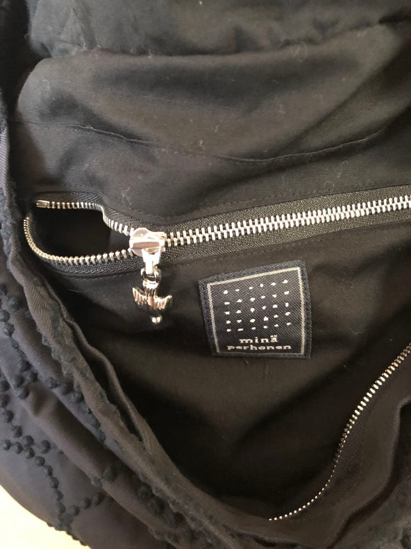 ミナペルホネン ボディバッグ タンバリン 黒