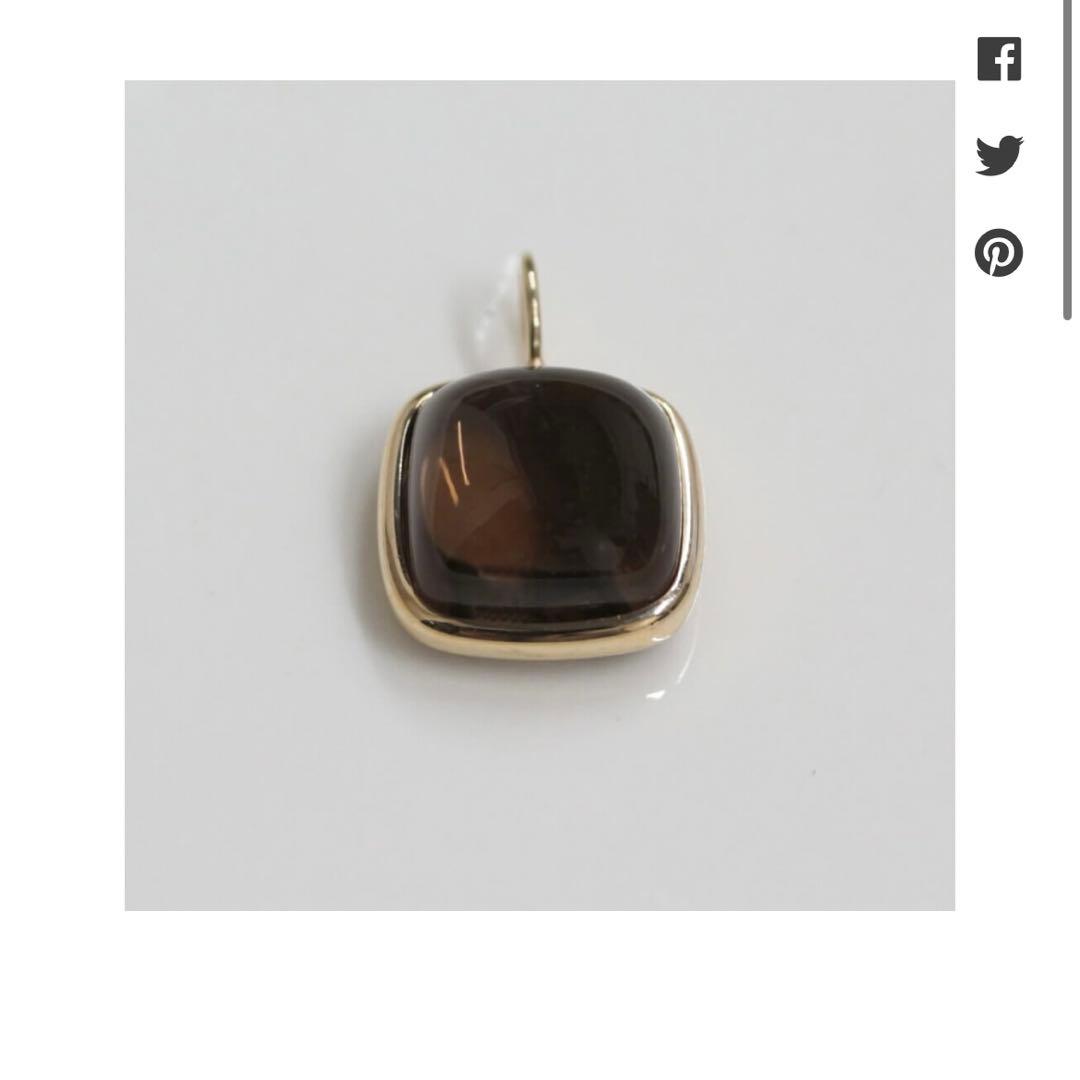 K10YG スモーキークォーツチャーム