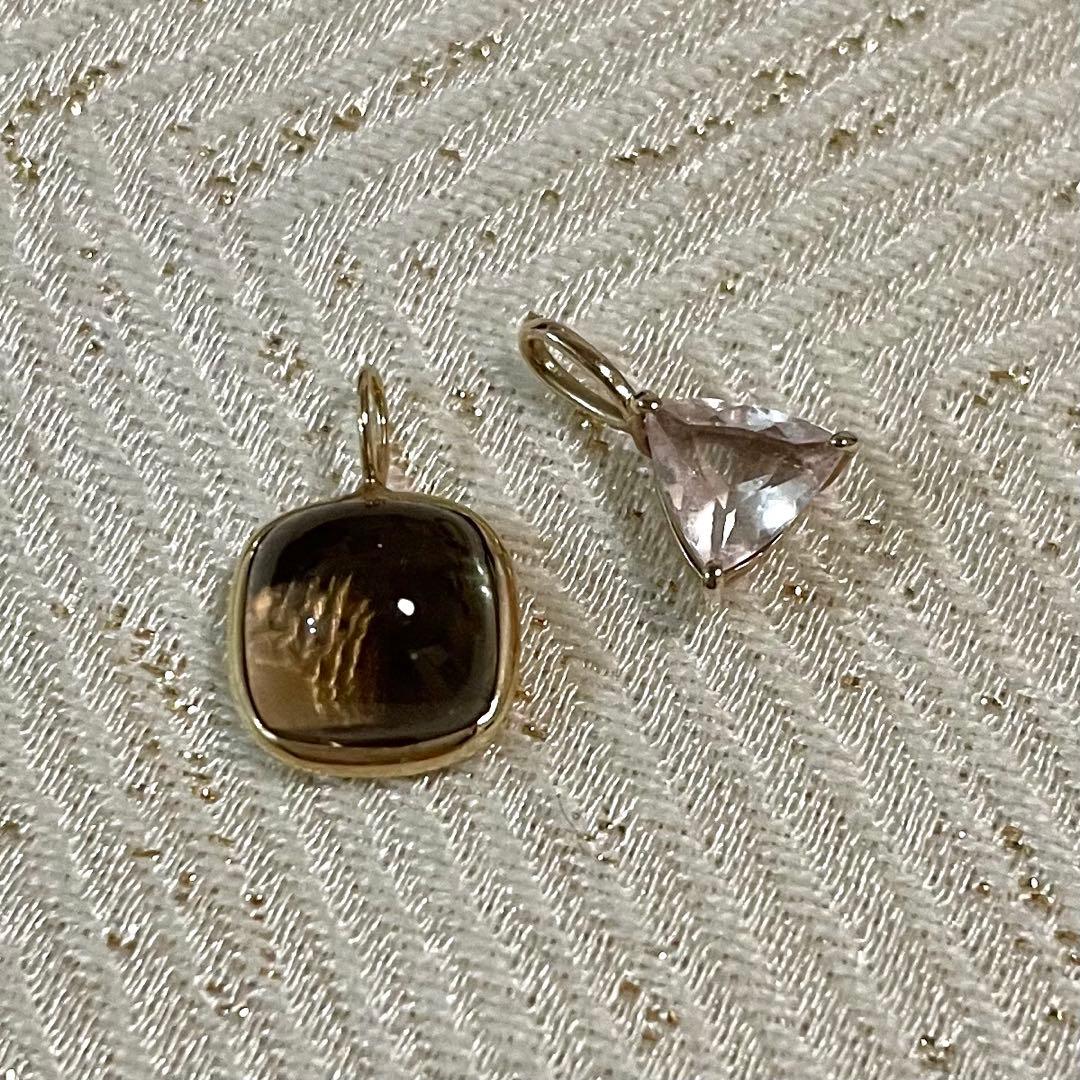 K10YG スモーキークォーツチャーム