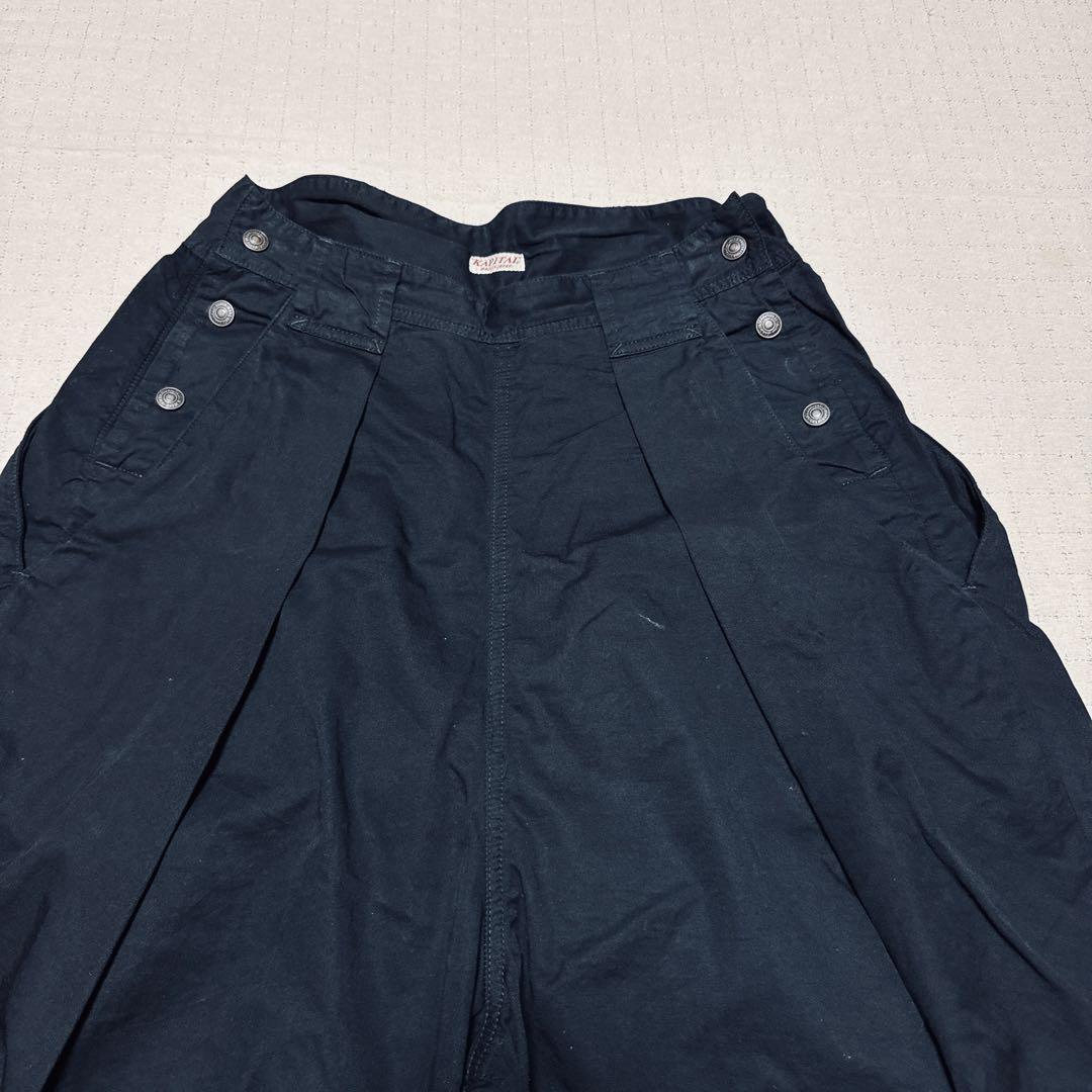 KAPITAL サルエルハーフパンツ ブラック