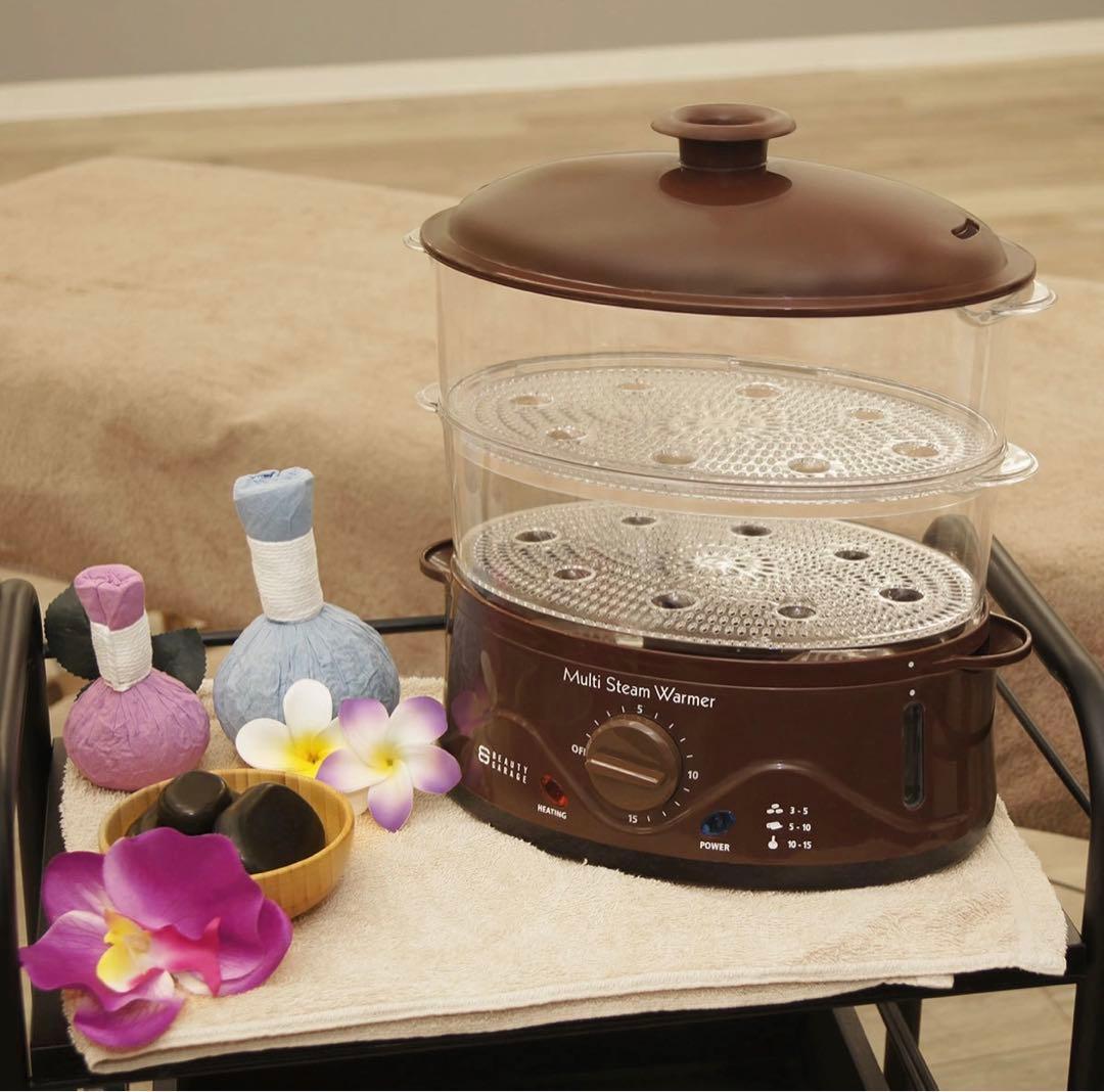 業務用マルチスチームウォーマー　ホットストーン　ハーブボール　タオル