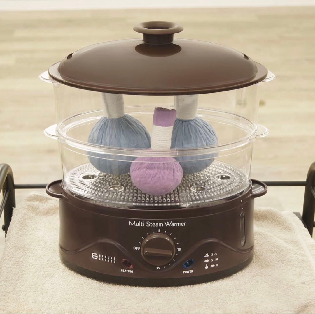 業務用マルチスチームウォーマー　ホットストーン　ハーブボール　タオル