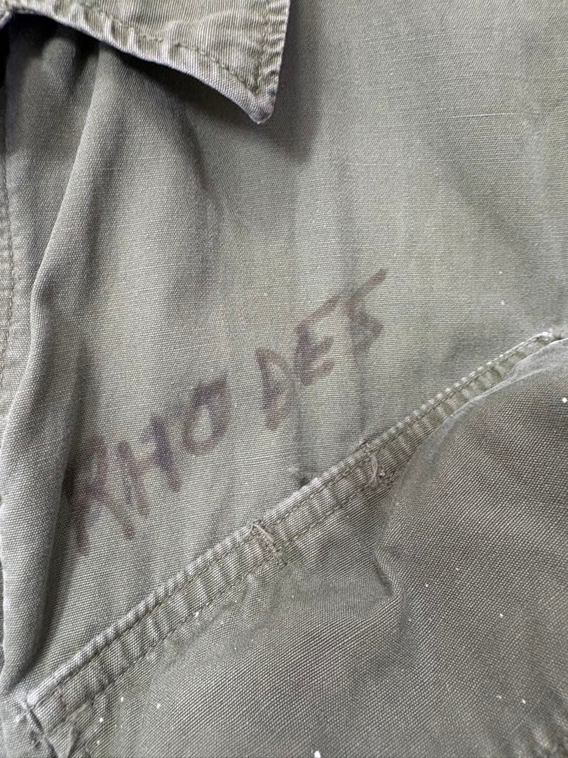 60s ジャングルファティーグジャケット 2nd ノンリップ 実物　古着　米軍