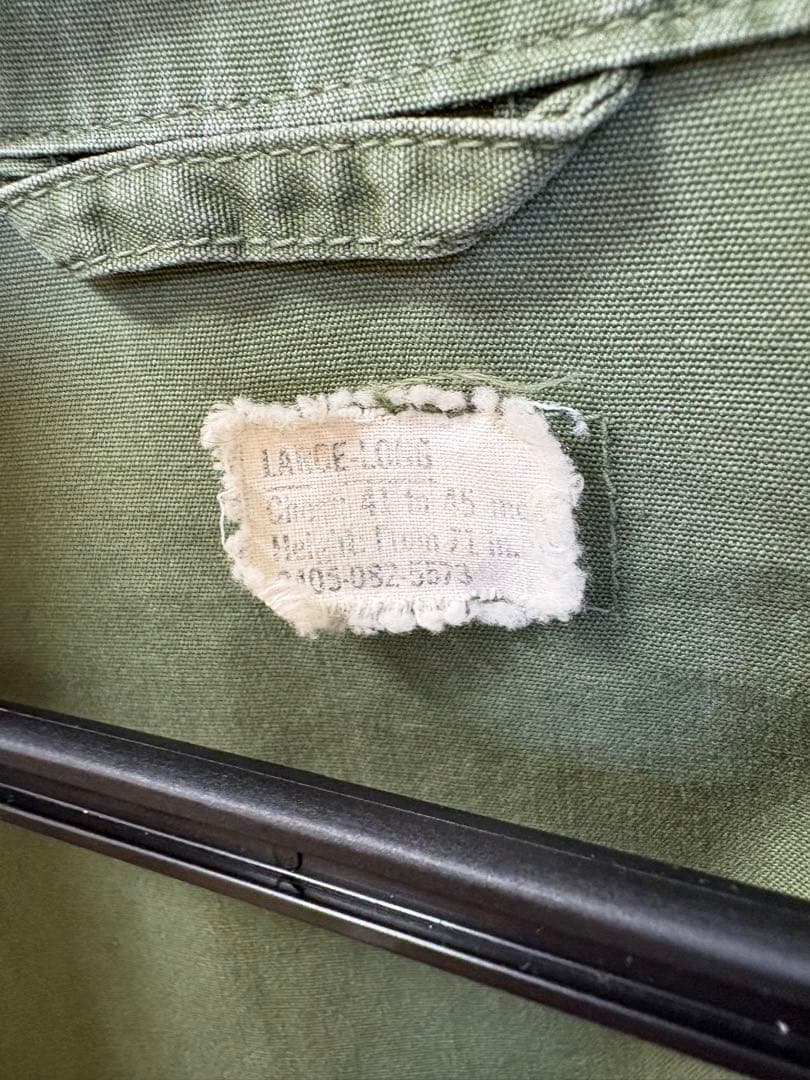 60s ジャングルファティーグジャケット 2nd ノンリップ 実物　古着　米軍