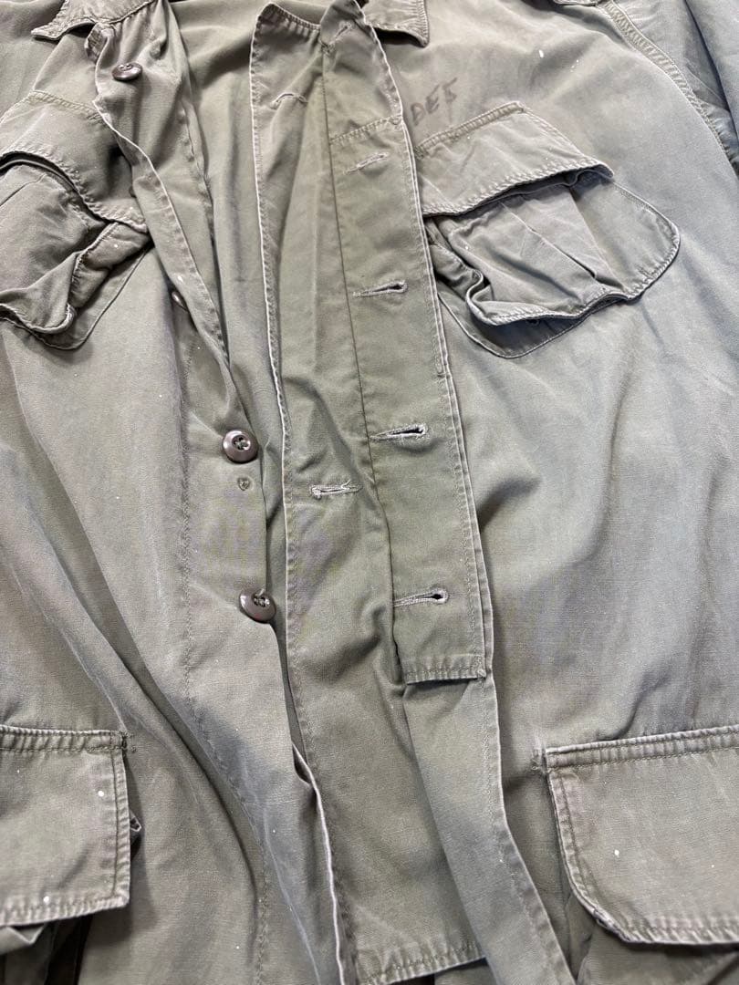 60s ジャングルファティーグジャケット 2nd ノンリップ 実物　古着　米軍
