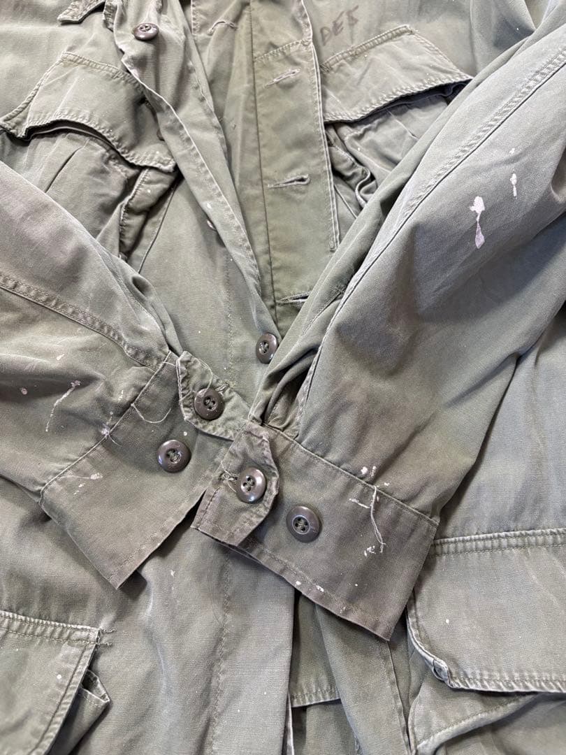 60s ジャングルファティーグジャケット 2nd ノンリップ 実物　古着　米軍