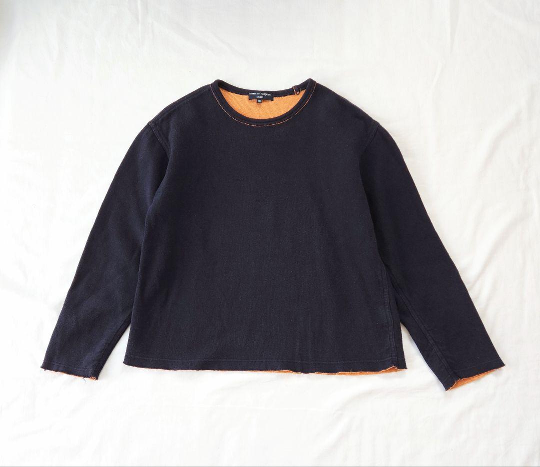 COMME des GARCONS HOMME　カットソー　長袖　ネイビー