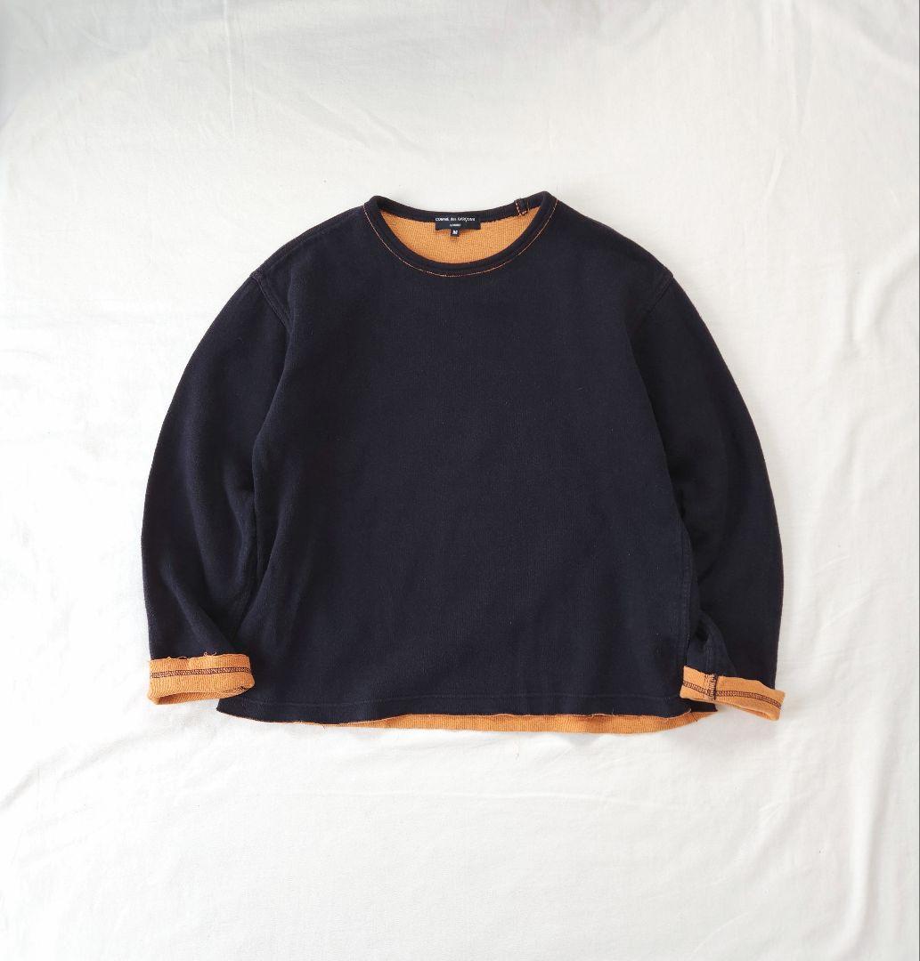 COMME des GARCONS HOMME　カットソー　長袖　ネイビー