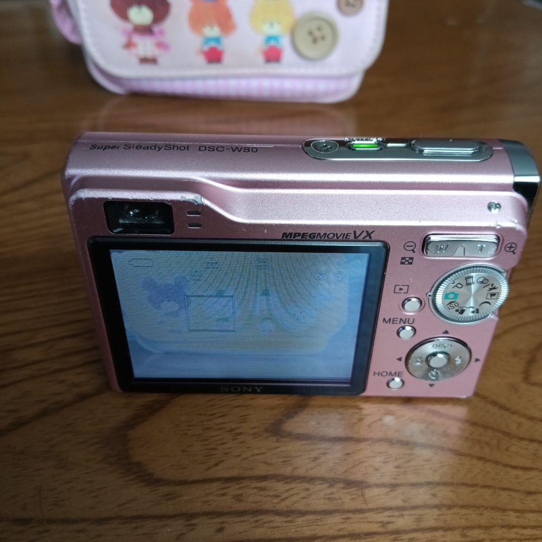 Sony Cyber-shot 7.2メガピクセル ピンク　DSC-W80