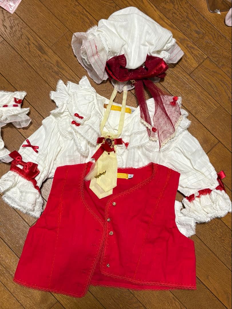 東方Project フランドール・スカート コスプレ衣装 森森仙 羽付き