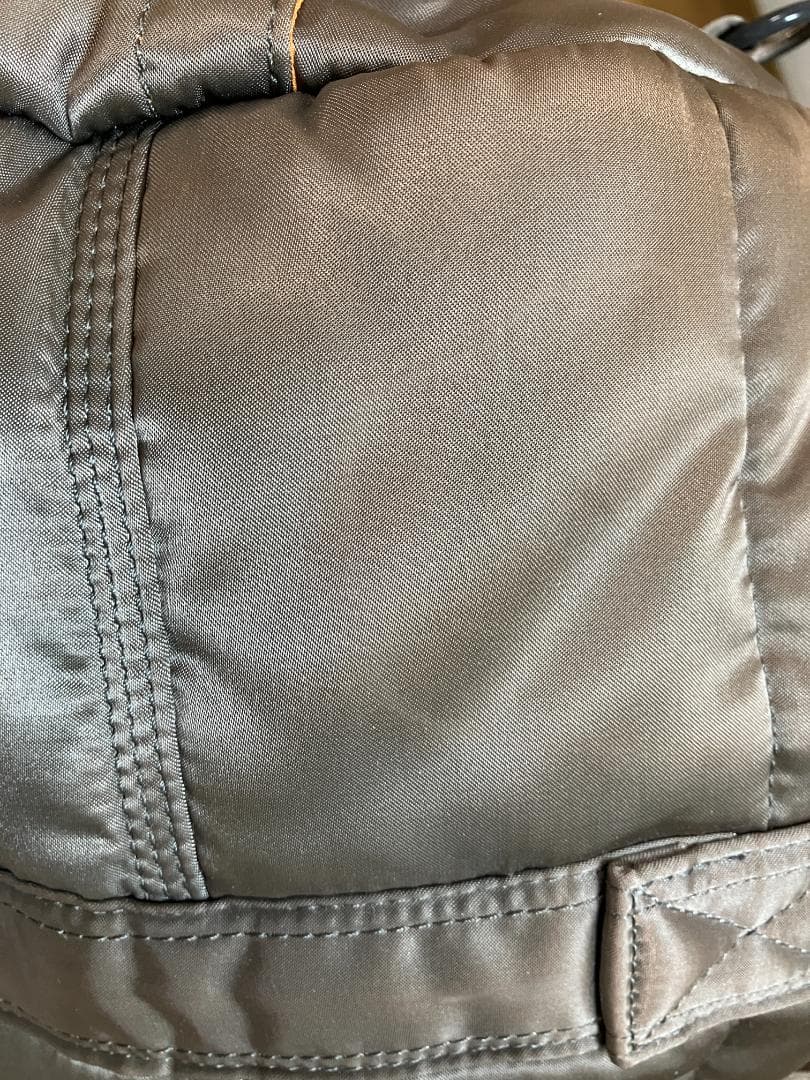 【中古】☆PORTER シルバーグレードラムバッグ ショルダーストラップ付き☆